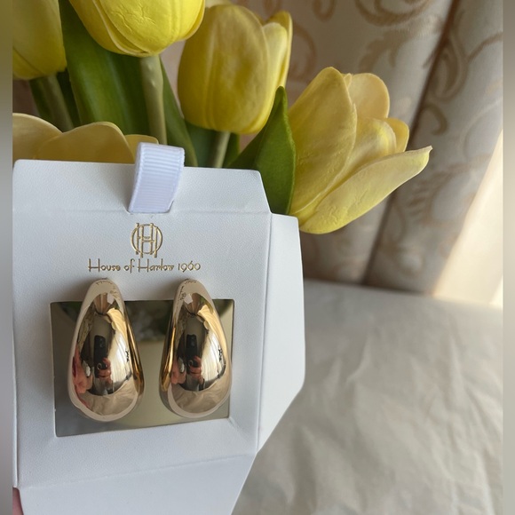 House of Harlow 1960 Jewelry - The House of Harlow  CHUNKY Drop Earrings GOLD